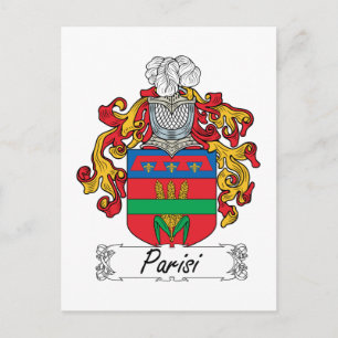 Cartão Postal Parisi Family Crest