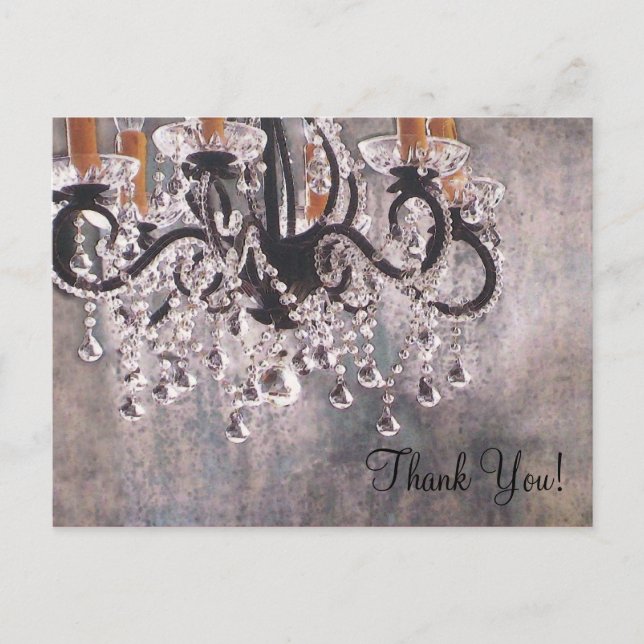 Cartão Postal Park Avenue Chandelier ~ Postcard Vintage Art (Frente)