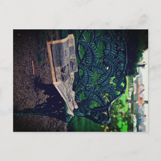 Cartão Postal Park Bench (Frente)