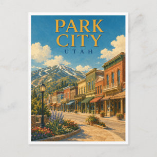 Cartão Postal Park City Utah Main Street GeoSaga