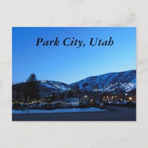 Cartão Postal Park City Utah Skiing