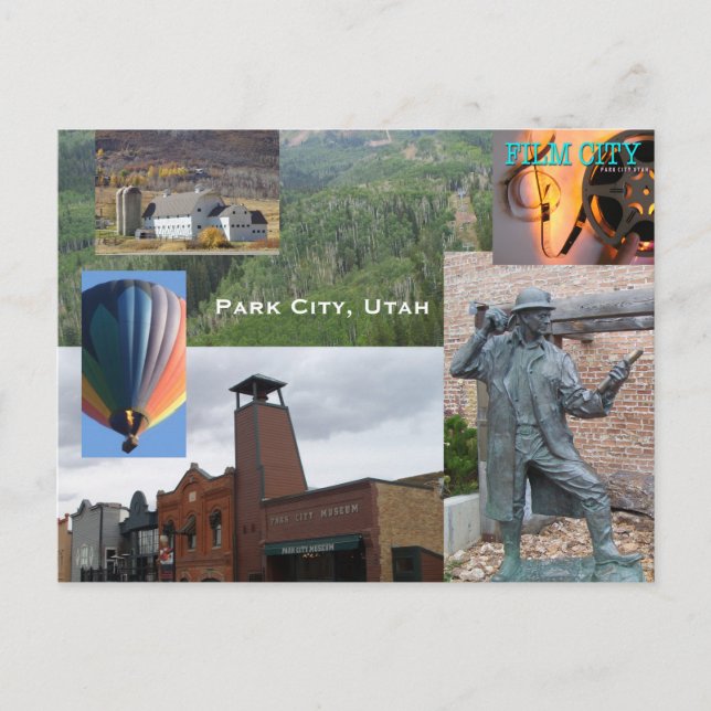 Cartão postal Park City Utah Souvenier (Frente)