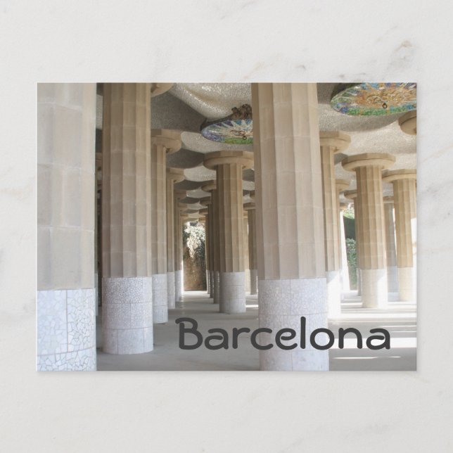 Cartão Postal Park Güell, Barcelona (Frente)