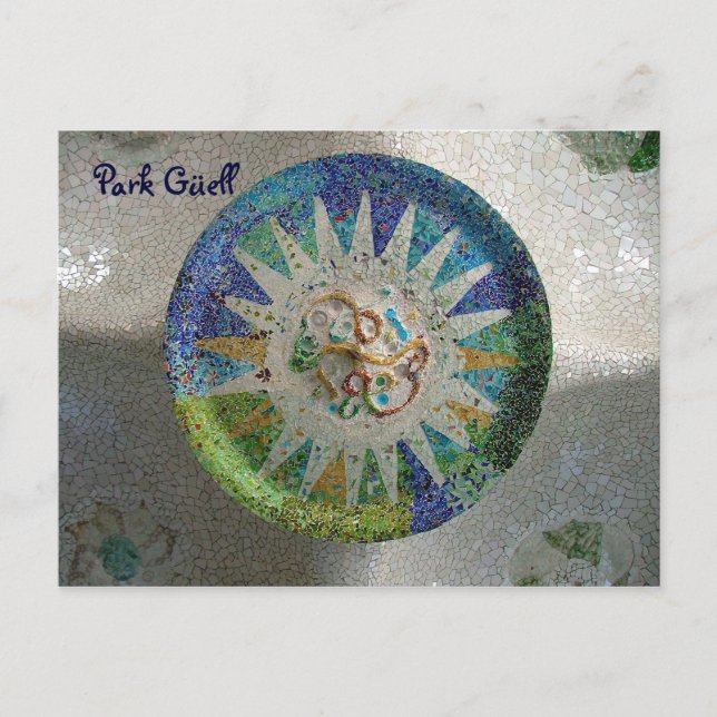 Cartão Postal Park Güell - Personalizado (Frente)