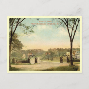 Cartão Postal Park, Nutley, New Jersey Vintage