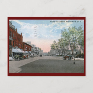 Cartão Postal Park Place, Morristown NJ 1915 Vintage