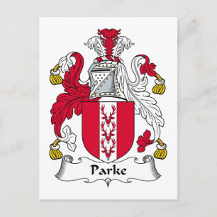 Cartão Postal Parke Family Crest