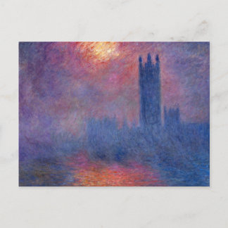 Cartão Postal Parlamento - Claude Monet
