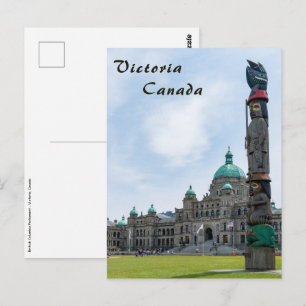 Cartão Postal Parlamento da Colúmbia Britânica - Vitória, Canadá