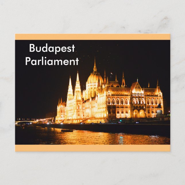 Cartão Postal Parlamento de Budapeste (Frente)