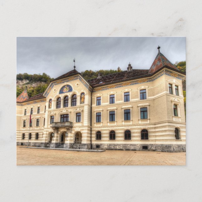 Cartão Postal Parlamento do Liechtenstein (Frente)