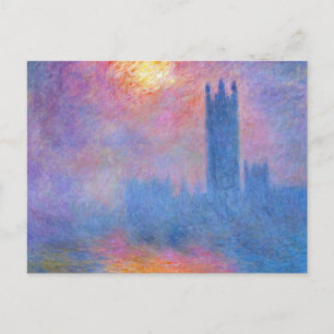 Cartão Postal Parlamento Europeu, Londres, Sun Breaking Through