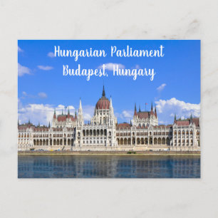 Cartão Postal Parlamento Húngaro no Danúbio – Budapeste