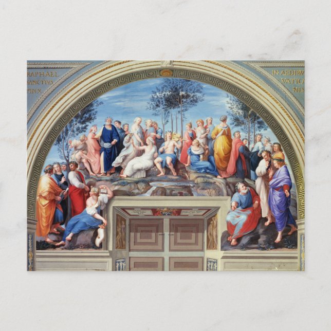 Cartão Postal Parnassus e a Desputa, do Stanza della S (Frente)