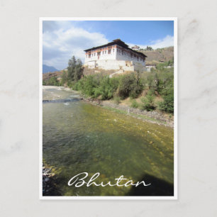 Cartão Postal paro dzong bhutan