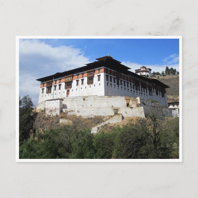 Cartão Postal paro dzong impressiona (Frente)