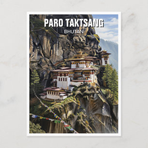 Cartão Postal Paro Taktsang Bhutan Viagem