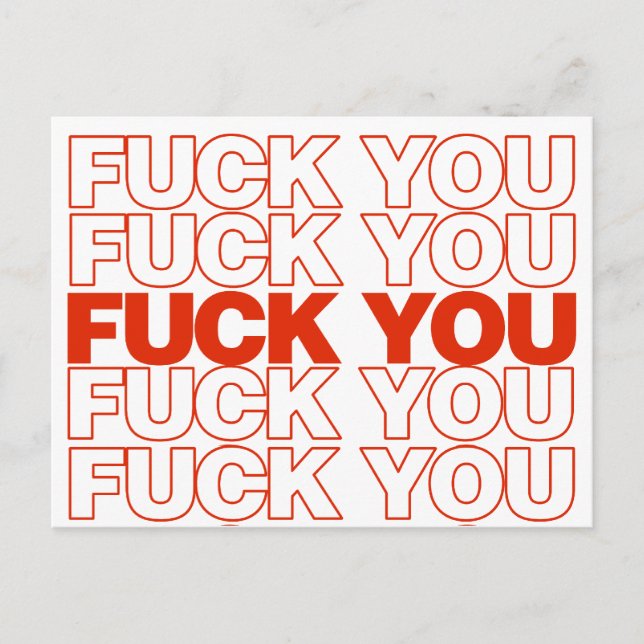 Cartão Postal Paródia de F Você (Frente)