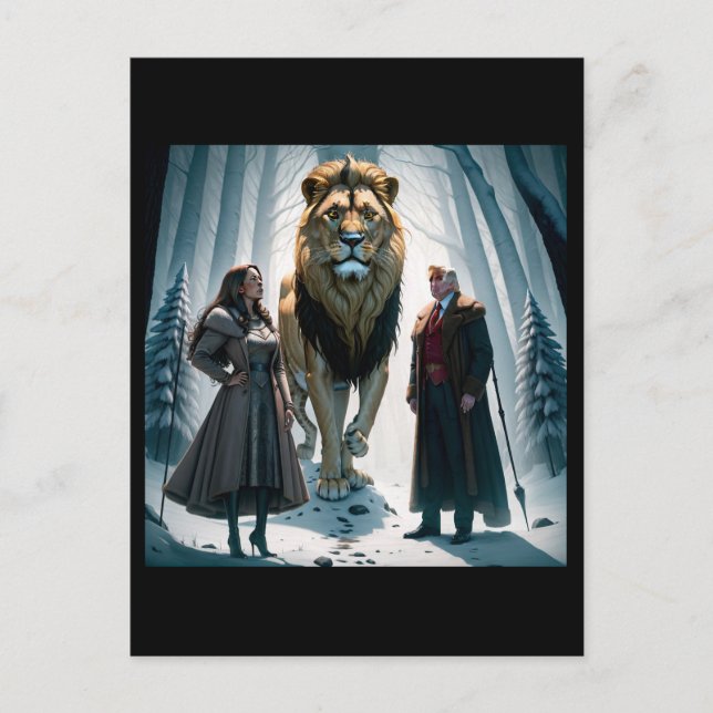 Cartão Postal Paródia política de um romance cristão popular (Frente)