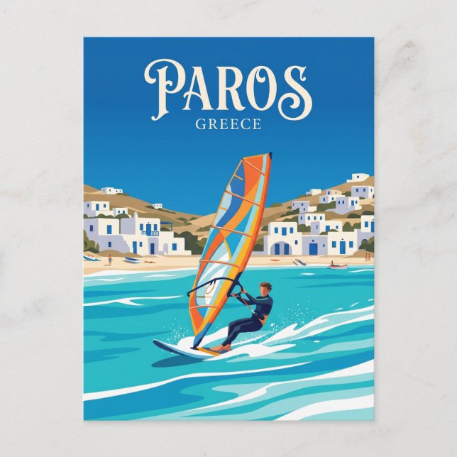 Cartão Postal Paros Grécia (Frente)