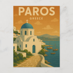 Cartão Postal Paros Grécia Dreamy