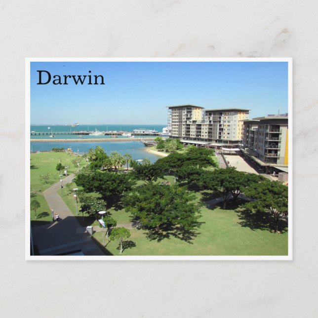 Cartão Postal parque aquático darwin (Frente)