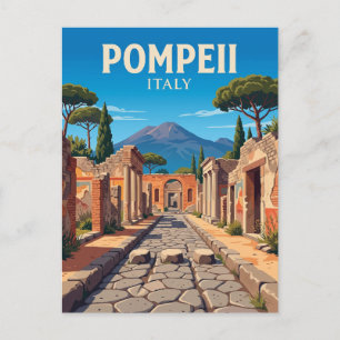 Cartão Postal Parque Arqueológico de Pompéia Itália
