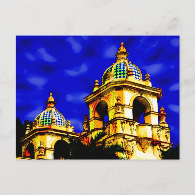 Cartão Postal parque Balboa, San Diego (Frente)