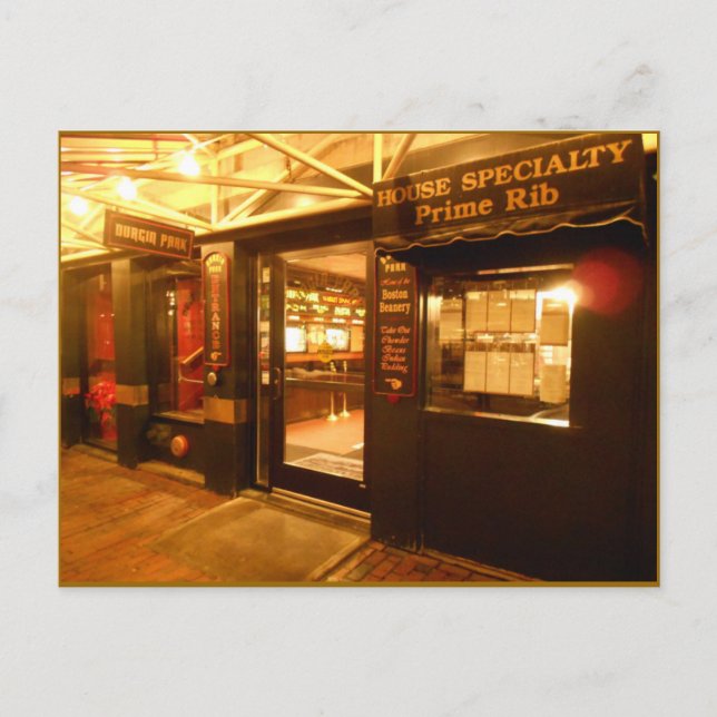 Cartão Postal Parque Boston Beanery de Durgin (Frente)