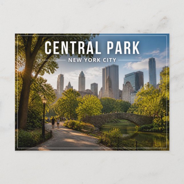 Cartão Postal Parque Central Nova York (Frente)