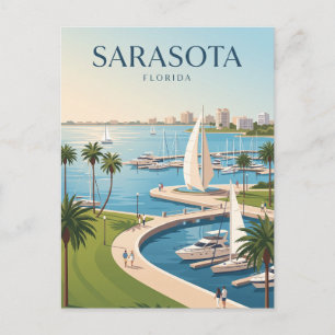 Cartão Postal Parque da Orla de Sarasota EUA