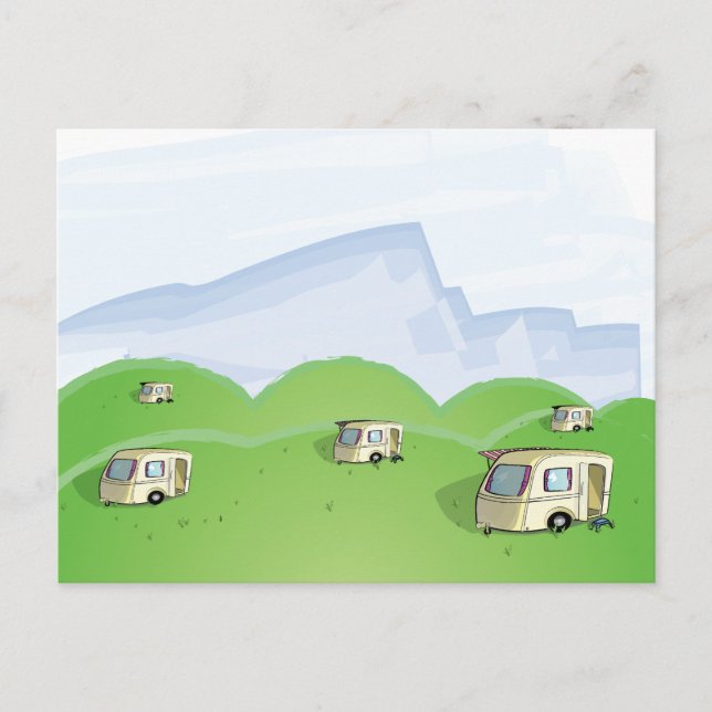 Cartão Postal parque de caravanas (Frente)