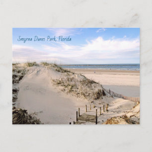 Cartão Postal Parque de Dunas da Praia da Flórida Ponce Inlet Ca