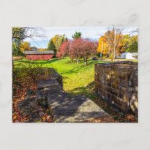 Parque do Canal de Lockville em outono, Carroll, O