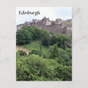 Cartão Postal parque do castelo de edinburgh