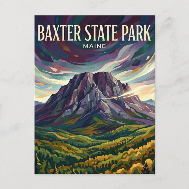 Cartão Postal Parque Estadual Baxter EUA (Frente)