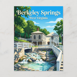 Cartão Postal Parque Estadual Berkeley Springs EUA