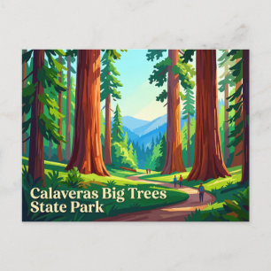 Cartão Postal Parque Estadual Calaveras Big Trees Califórnia