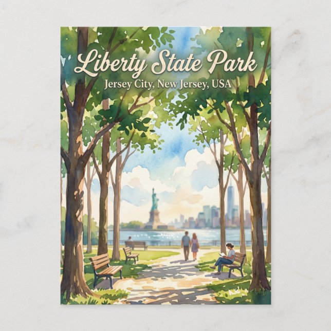 Cartão Postal Parque Estadual da Liberdade EUA (Frente)