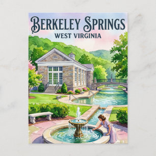 Cartão Postal Parque Estadual de Berkeley Springs EUA