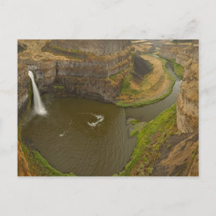 Cartão Postal Parque Estadual de Palouse Falls, de 200 pés de al