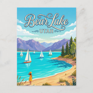 Cartão Postal Parque Estadual do Lago Bear EUA