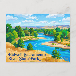 Cartão Postal Parque Estadual do Rio Sacramento Bidwell Califórn