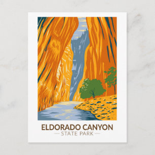 Cartão Postal Parque Estadual Eldorado Canyon Colorado Arte Anti