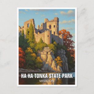 Cartão Postal Parque Estadual Ha Ha Tonka Missouri Viagem