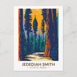 Cartão Postal Parque Estadual Jedediah Smith Redwoods Califórnia