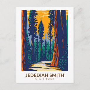 Cartão Postal Parque Estadual Jedediah Smith Redwoods Califórnia