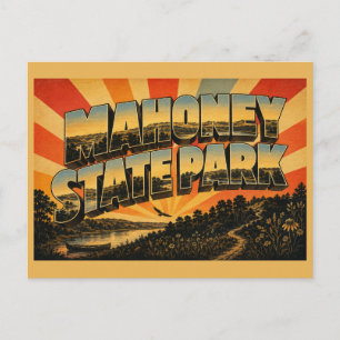 Cartão Postal Parque Estadual Mahoney Nebraska River Bluffs Flor