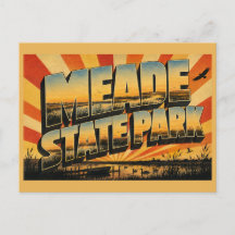 Parque Estadual Meade Kansas Oásis Lago Planícies