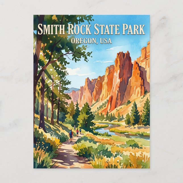 Cartão Postal Parque Estadual Smith Rock EUA (Frente)